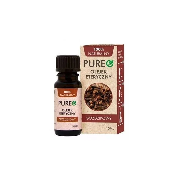 Pureo, olejek eteryczny, goździkowy, 10ml