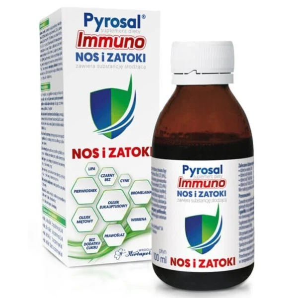 Pyrosal Immuno Nos i Zatoki, płyn, dla dzieci po 3 roku życia, 100ml