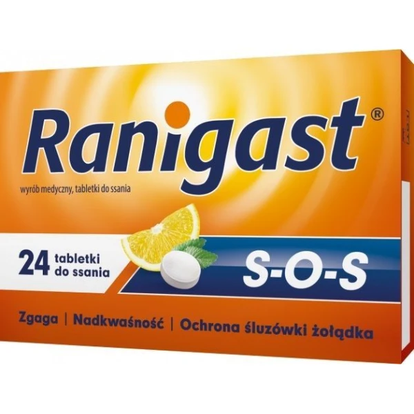 Ranigast SOS, 24 tabletki do ssania