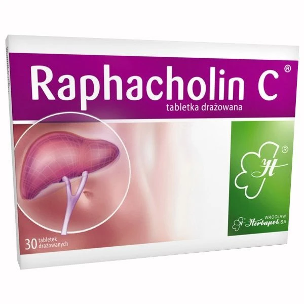 Raphacholin C, lek złożony, 30 tabletek