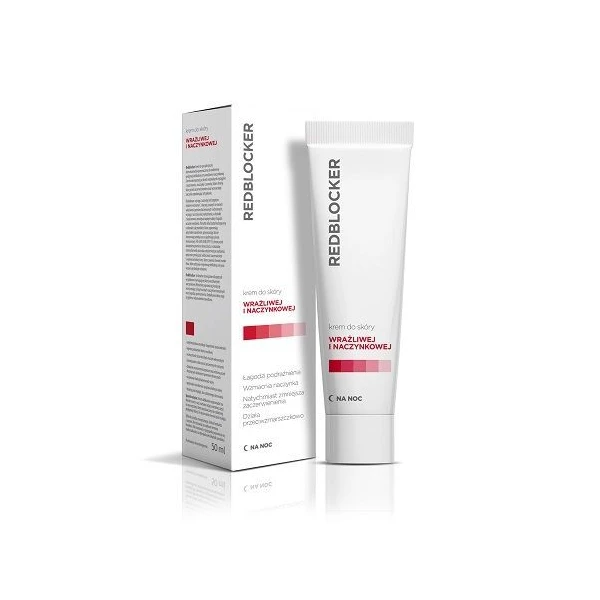 RedBlocker, krem do skóry naczynkowej na noc, 50ml