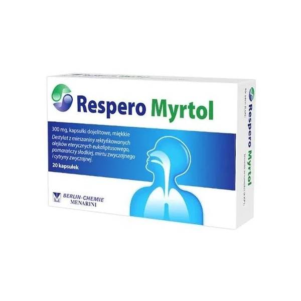 Respero Myrtol 300mg, 20 kapsułek