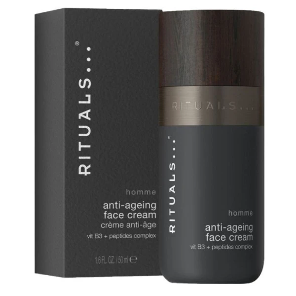 Rituals, Homme, krem przeciwzmarszczkowy dla mężczyzn, witamina B3 i peptydy, 50ml