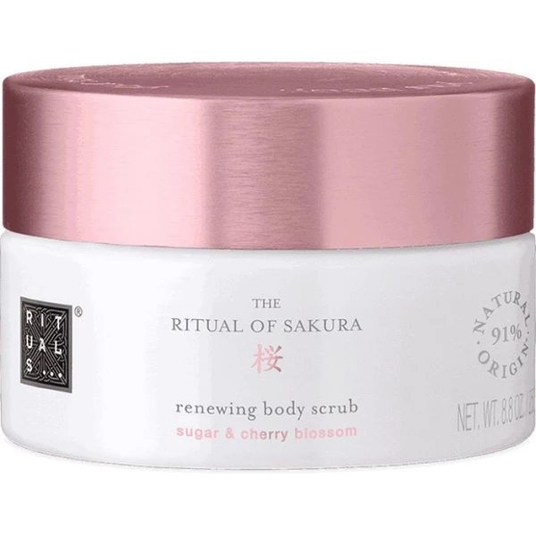 Rituals, The Ritual of Sakura, cukrowy peeling do ciała, kwiat wiśni, 250g