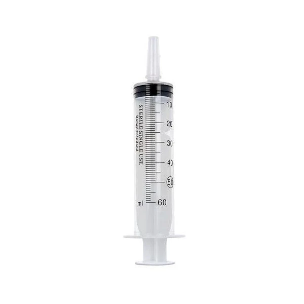 Romed, strzykawka jednorazowa 3-częściowa z końcówką cewnikową 60ml, sterylna, 1 sztuka