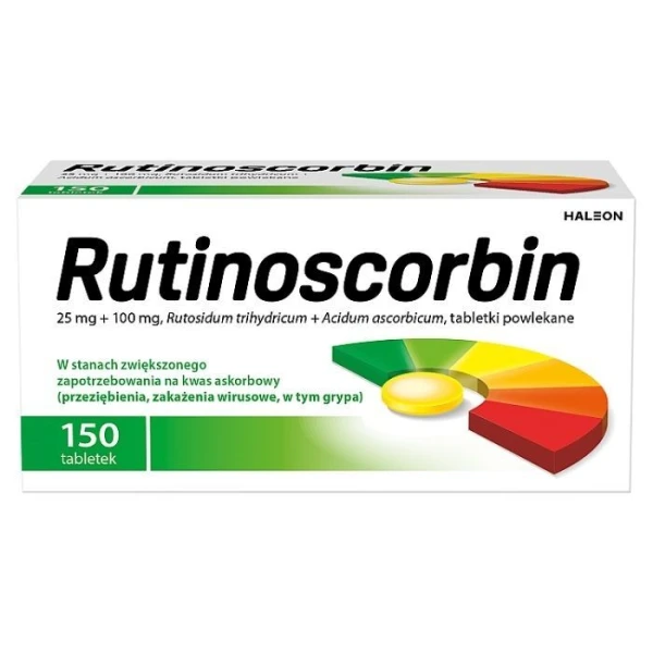 Rutinoscorbin (25mg+100mg), 150 tabletek
