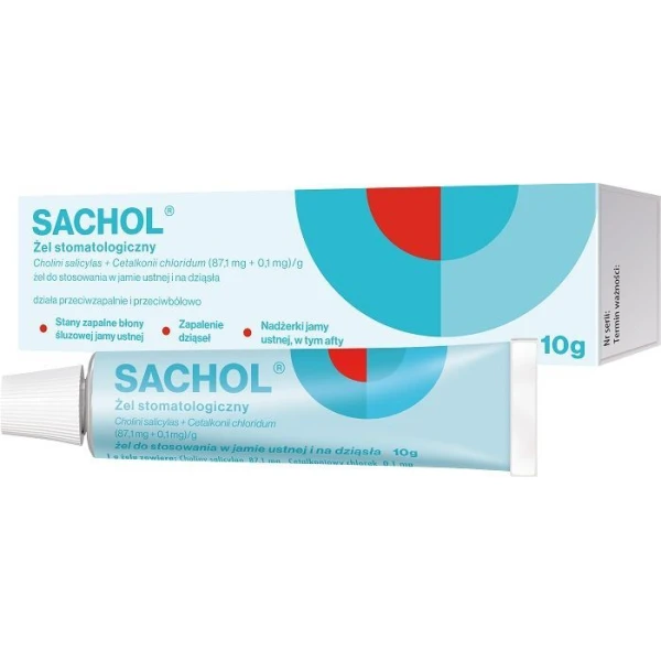 Sachol (87,1mg+0,1mg)/g, żel do stosowania w jamie ustnej, 10g