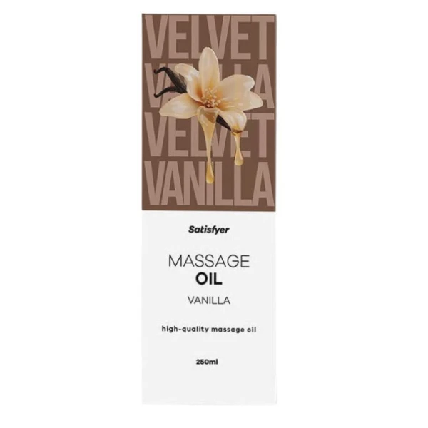 Satisfyer Massage Oil, olejek do masażu, Vanilla, 250ml