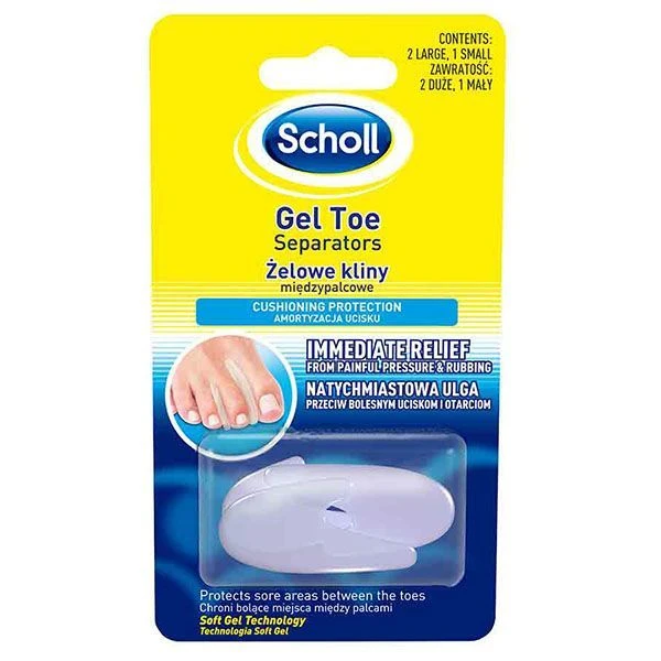 Scholl, kliny międzypalcowe, 3 sztuki