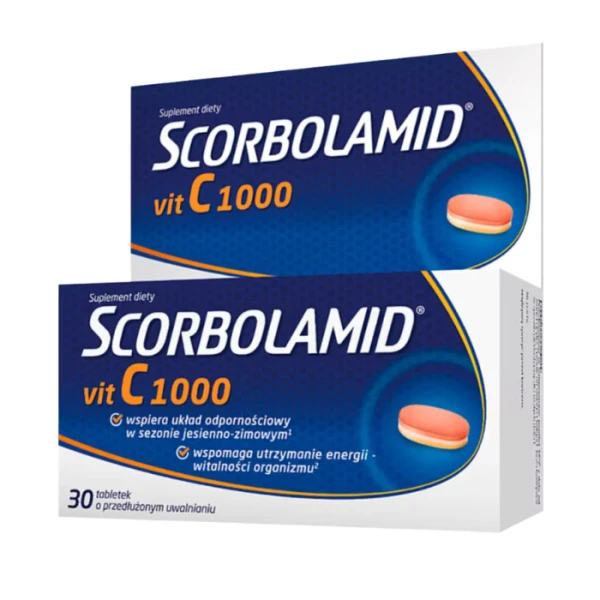 Scorbolamid Vit C 1000, 30 tabletek