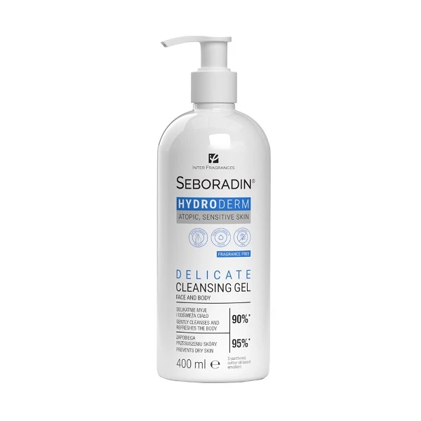 Seboradin Hydroderm, żel do mycia ciała, skóra atopowa, wrażliwa i sucha, 400ml
