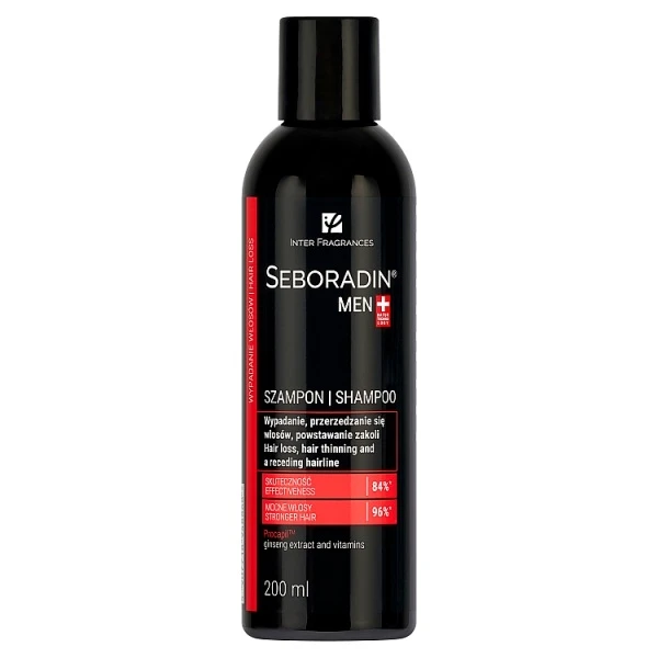 Seboradin Men, szampon przeciw wypadaniu włosów dla mężczyzn, 200ml