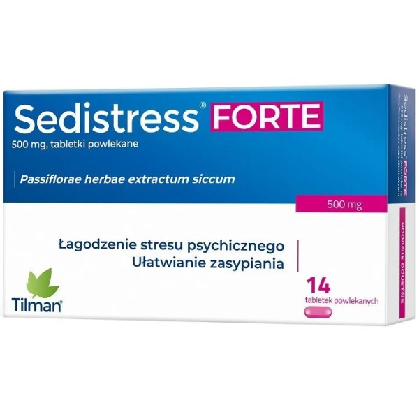 Sedistress Forte 500mg, 14 tabletek powlekanych