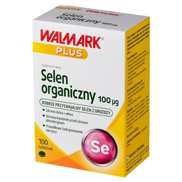 Selen organiczny 100mcg, 100 tabletek