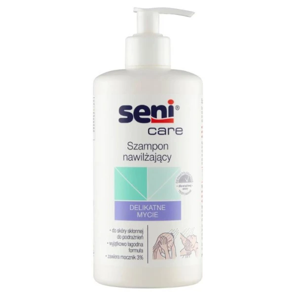 Seni Care, Delikatne Mycie, szampon nawilżający, 500ml