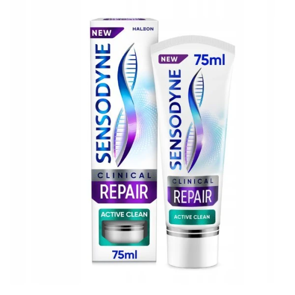 Sensodyne Clinical Repair, Active Clean, pasta do zębów wrażliwych, 75ml