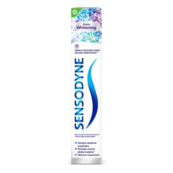Sensodyne Extra Whitening, pasta wybielająca do zębów, 75ml