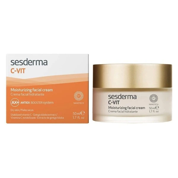 Sesderma C-Vit, nawilżający krem do twarzy, skóra zmęczona, pozbawiona energii, 50ml