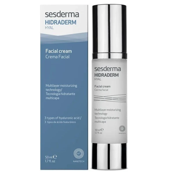 Sesderma Hidraderm Hyal, nawilżający krem do twarzy, 50ml