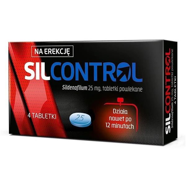 Silcontrol 25mg, 4 tabletki