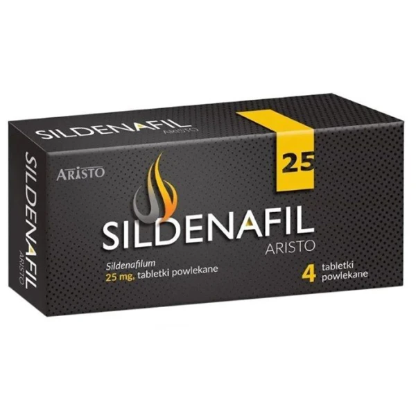 Sildenafil Aristo 25mg, 4 tabletki