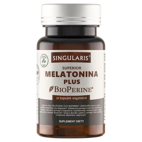 Singularis Superior, Melatonina Plus BioPerine, 30 kapsułek