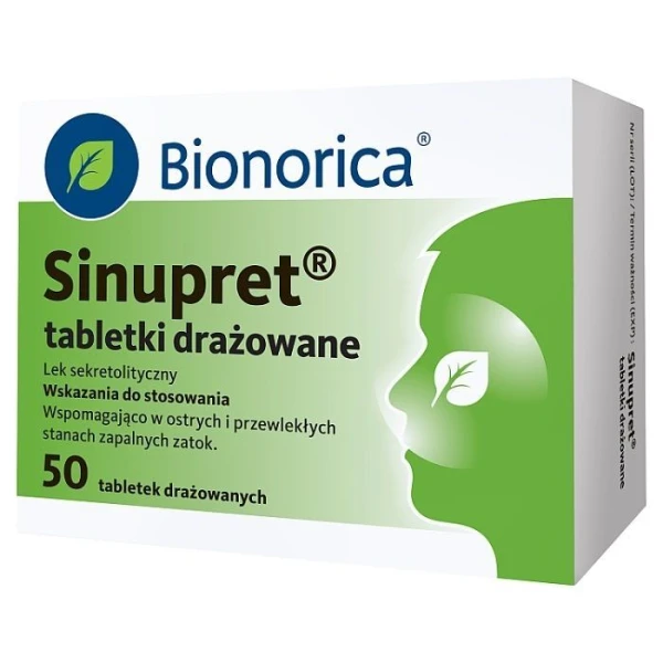 Sinupret, lek złożony, 50 tabletek
