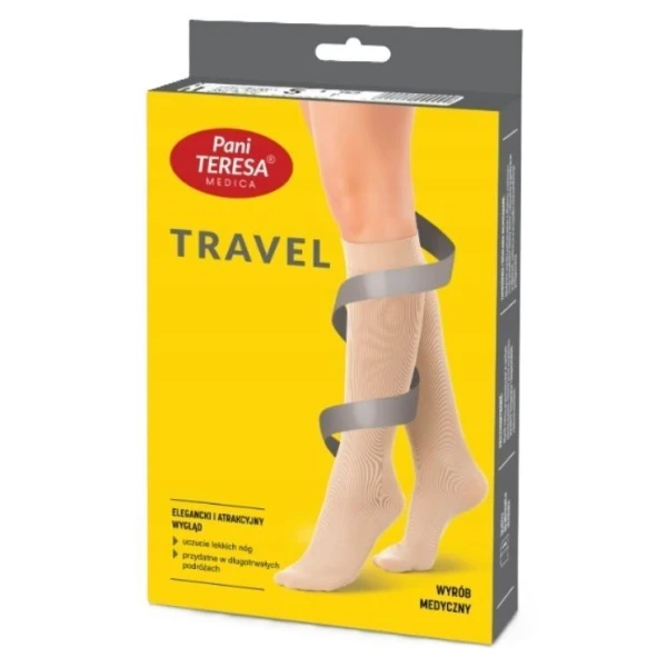 Skarpety podróżne dla kobiet, Travel, Pani Teresa, rozmiar S, kolor czarny, 1 para
