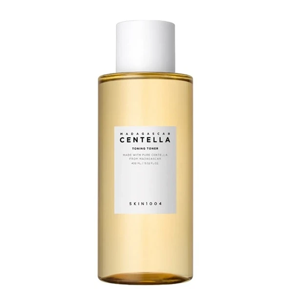 Skin1004, Madagascar Centella Toning Toner, delikatnie złuszczający tonik z kwasem PHA, 400ml