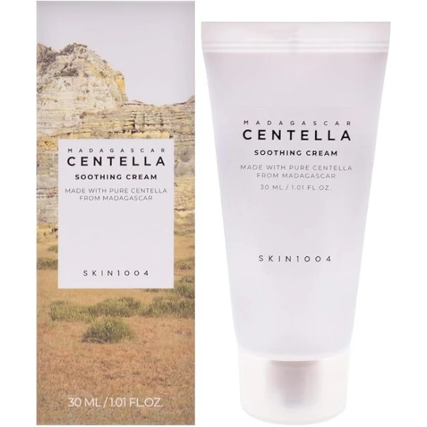 Skin1004 Madagascar Centella Soothing Cream, łagodzący krem do twarzy z wąkrotą azjatycką, skóra wrażliwa, 30 ml 