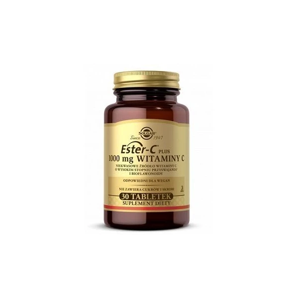 Solgar Ester-C Plus, witamina C 1000mg, 30 tabletek