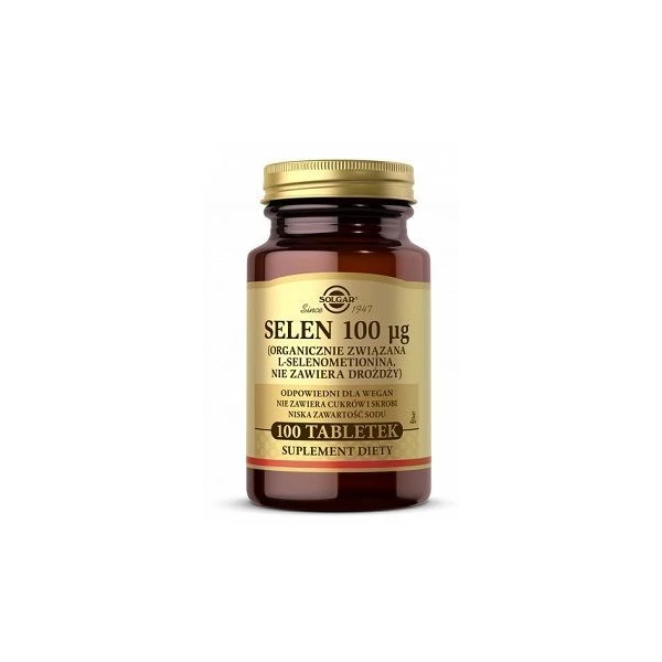 Solgar Selen 100mcg, 100 tabletek