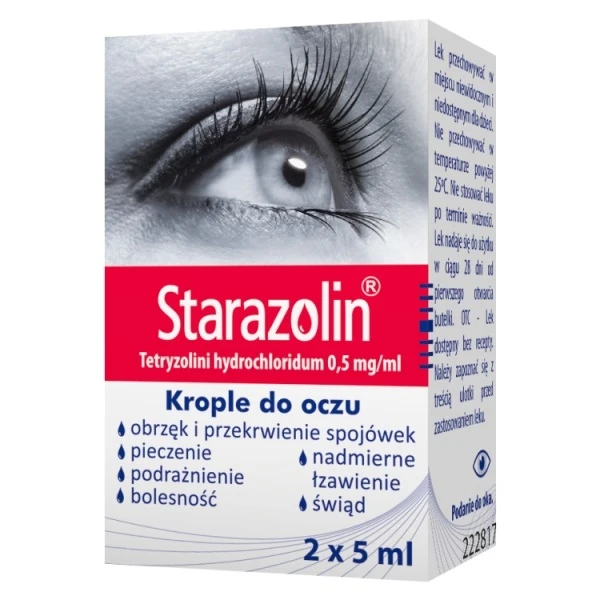 Starazolin 0,5mg/ml, krople do oczu, 2x5ml