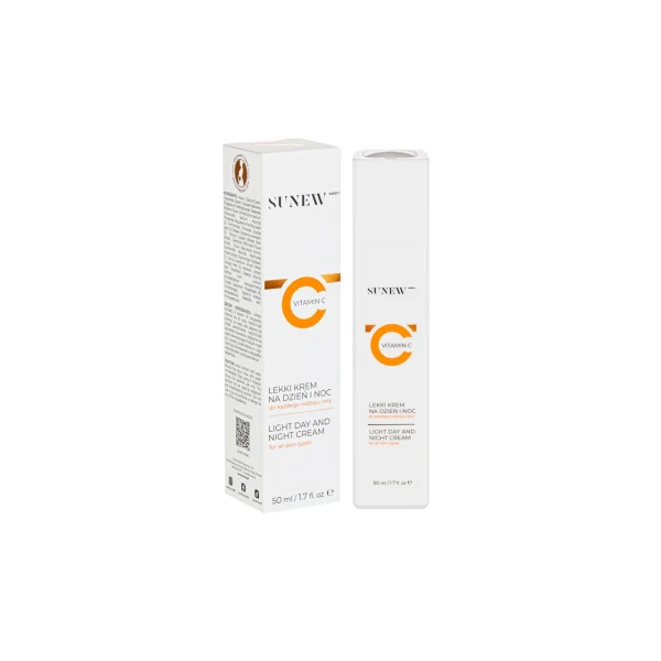 SunewMed+ Vitamin C, lekki krem na dzień i na noc z witaminą C, 50ml