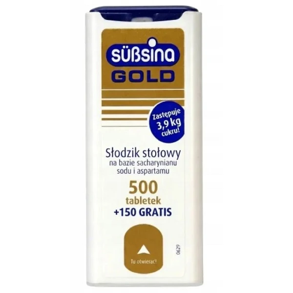 Sussina Gold, słodzik, 650 tabletek