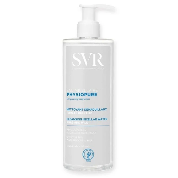 SVR Physiopure Eau Micellaire, oczyszczająca woda micelarna z magnezem, 400ml