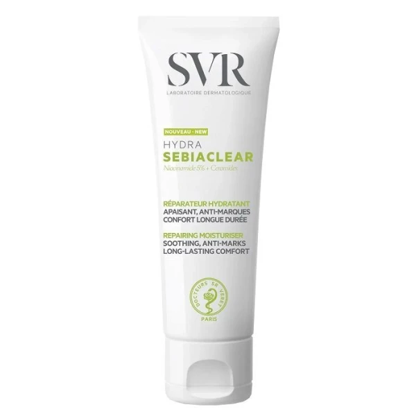 SVR Sebiaclear Hydra, krem intensywnie nawilżający do skóry trądzikowej, 40ml