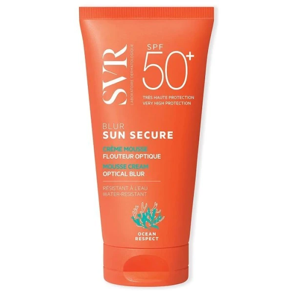SVR Sun Secure Blur, wygładzający krem-mus SPF 50+, 50ml
