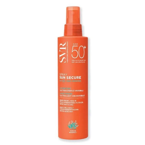 SVR Sun Secure, spray ochronny do skóry wrażliwej SPF 50+, 200ml