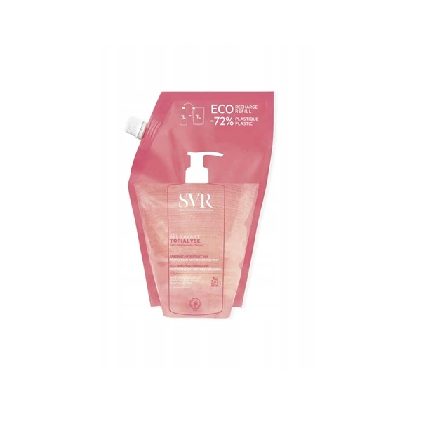 SVR Topialyse Gel Lavant, żel do mycia do skóry suchej i wrażliwej, zapas, 1000ml