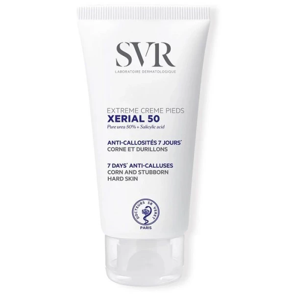 SVR Xerial 50 Extreme Creme Pieds, żel keratolityczny na modzele, zrogowacenia i odciski, 50ml