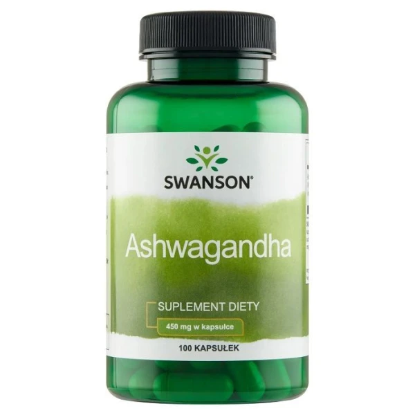 Swanson, Ashwagandha 450mg, 100 kapsułek