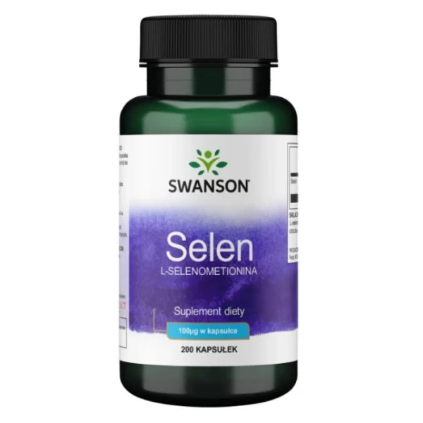 Swanson, Selenium, selen, 200 kapsułek