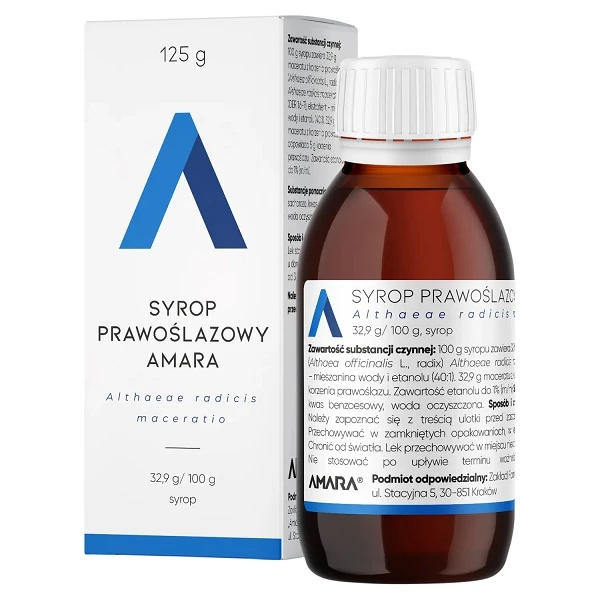 Syrop Prawoślazowy Amara 32,9g/100g, 125g
