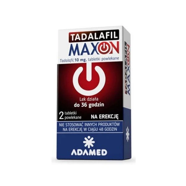 Tadalafil Maxon 10mg, 2 tabletki