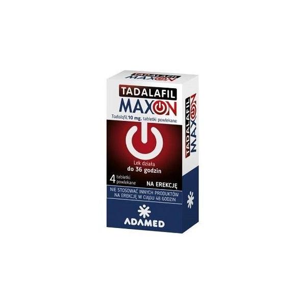 Tadalafil Maxon 10mg, 4 tabletki