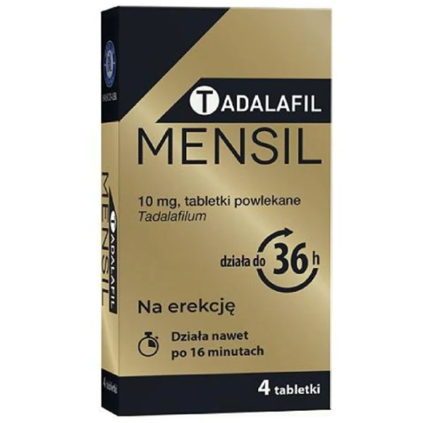 Tadalafil Mensil 10mg, 4 tabletki powlekane