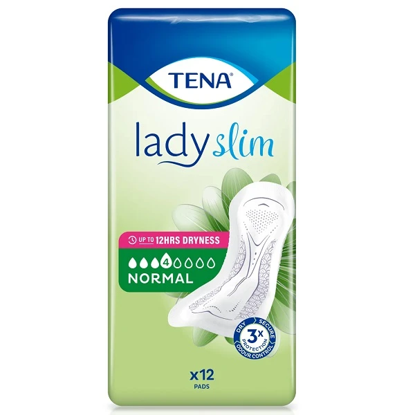 Wkłady anatomiczne Tena Lady Slim Normal, chłonność 4/8, 12 sztuk