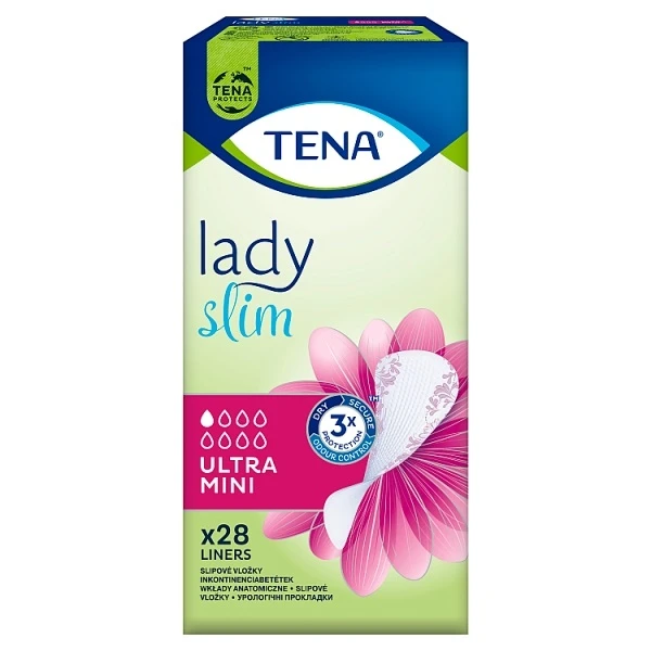 Wkłady anatomiczne Tena Lady Slim Ultra Mini, chłonność 1/8, 28 sztuk