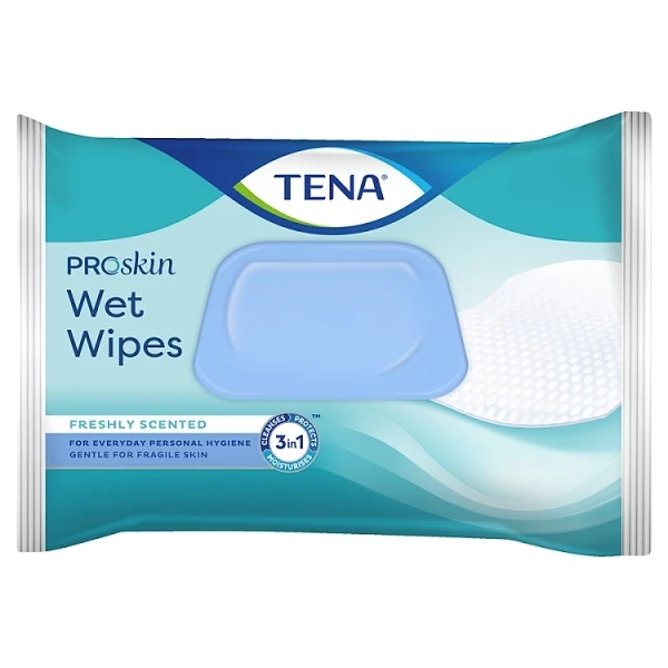 Tena ProSkin Wet Wipes 3w1, chusteczki nawilżane, 48 sztuk
